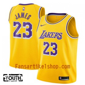 NBA Los Angeles Lakers Trikot Lebron James 23 2018-19 Nike Gelb Swingman - Kinder